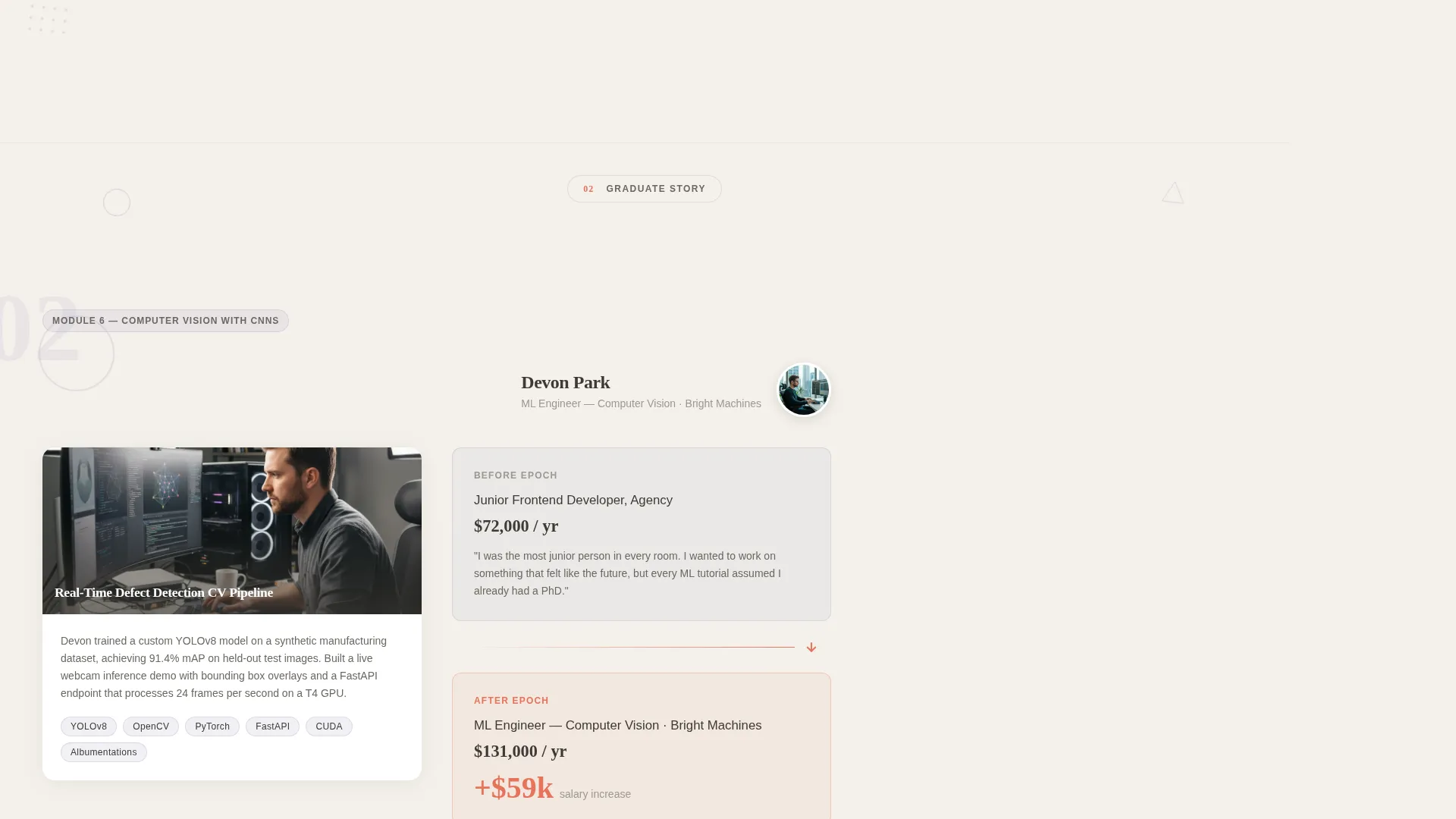 Machine Learning Bootcamp Landing Page Template