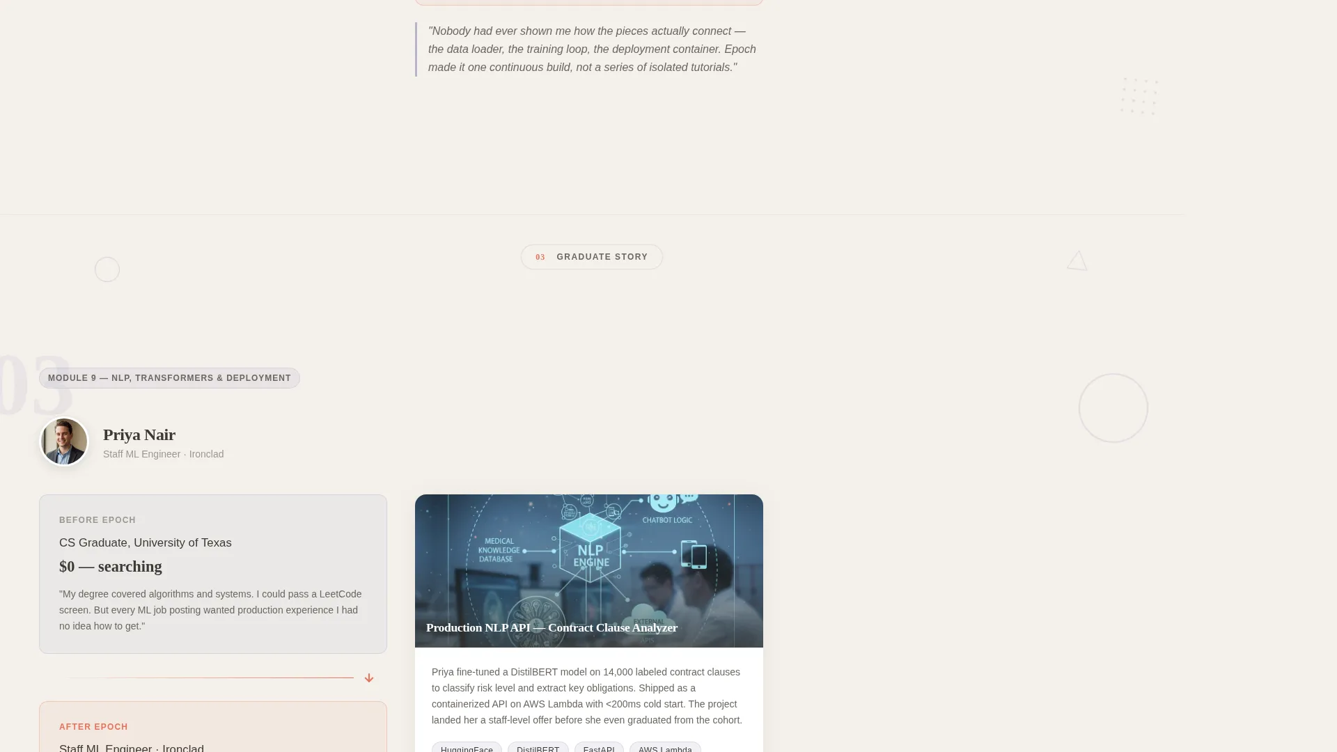 Machine Learning Bootcamp Landing Page Template