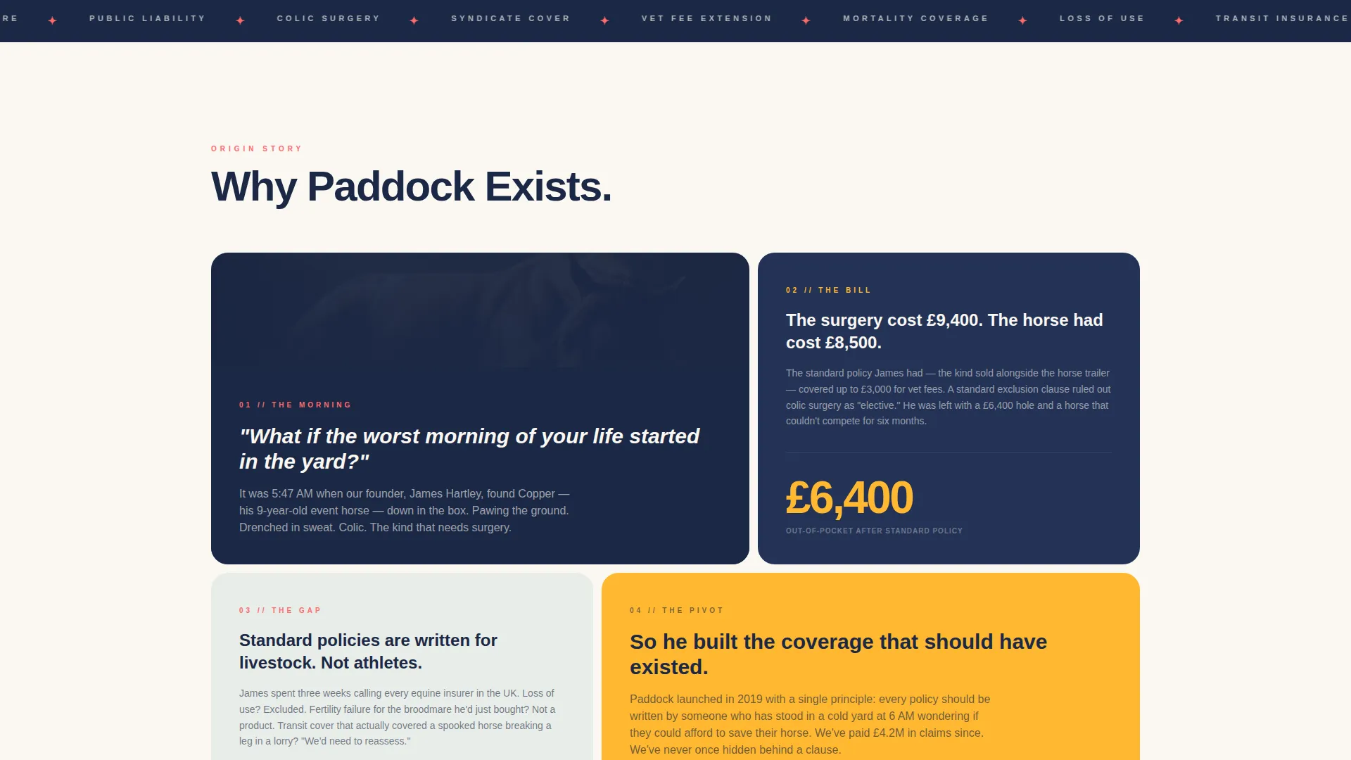Horse Insurance Landing Page Template