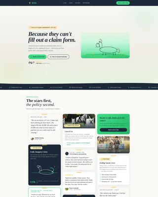 Horse Insurance Provider Landing Page Template