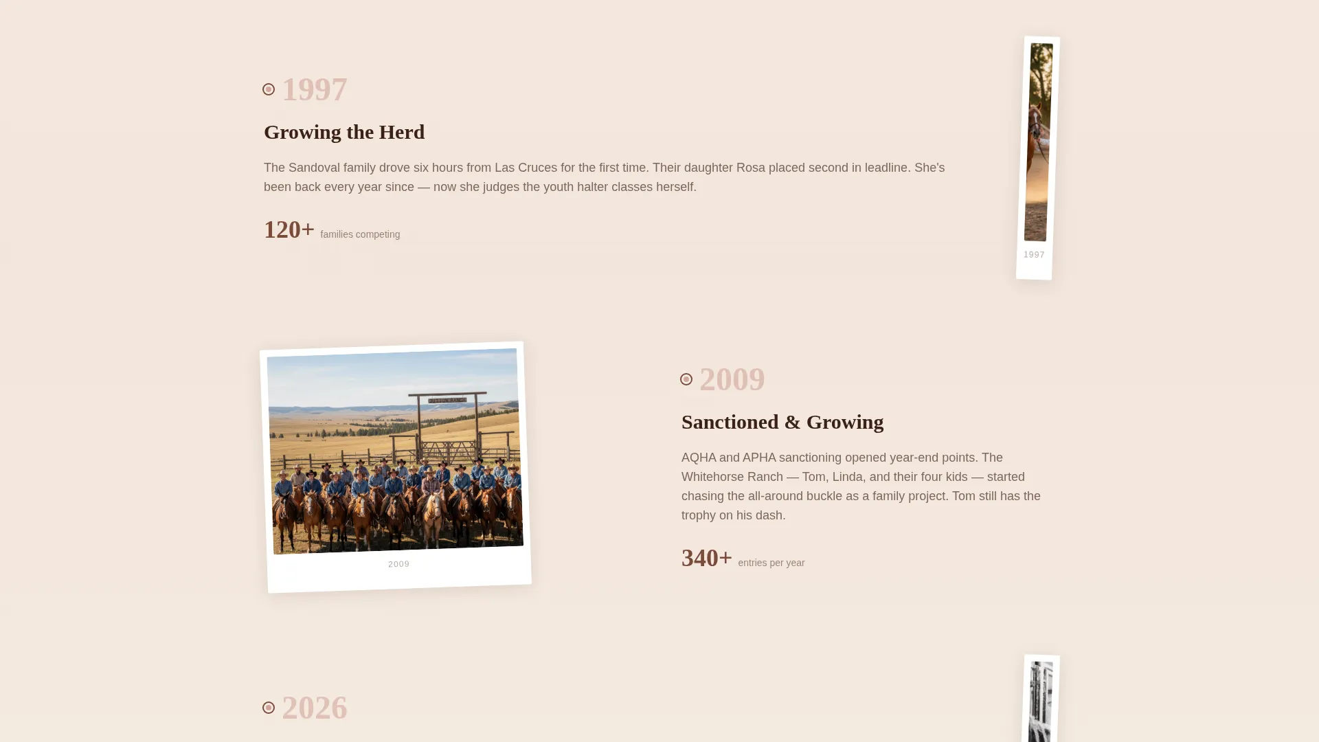 Equestrian Horse Show Landing Page Template