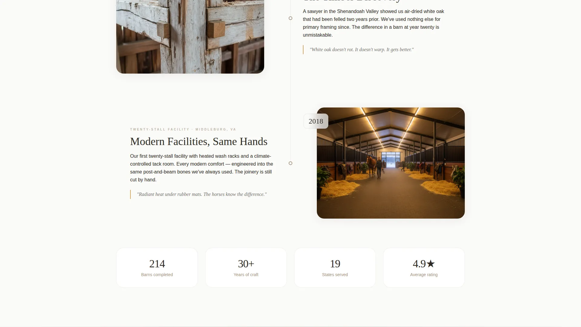Horse Stable & Barn Builder Landing Page Template