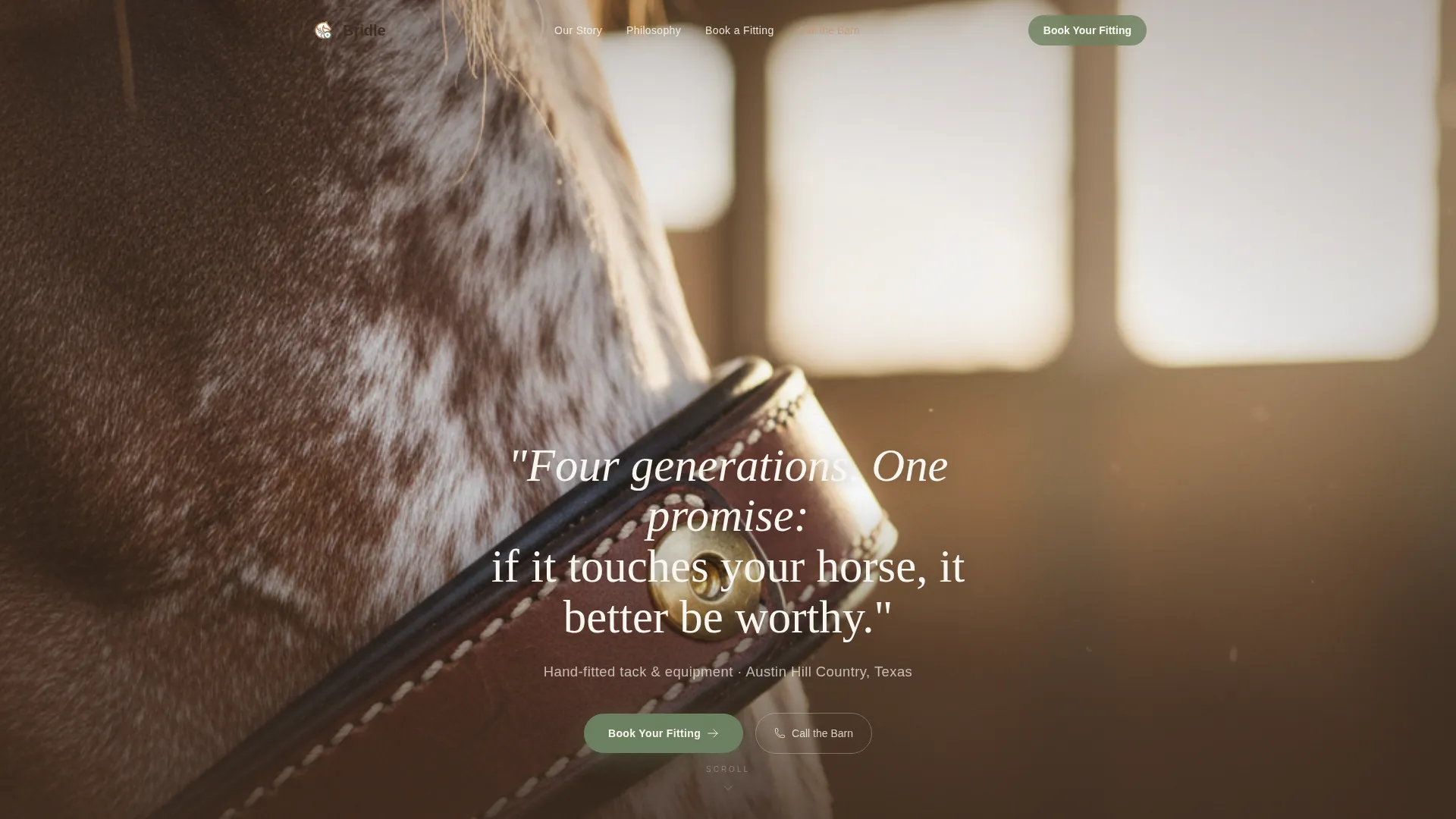 Horse Tack & Equipment Store Landing Page Template