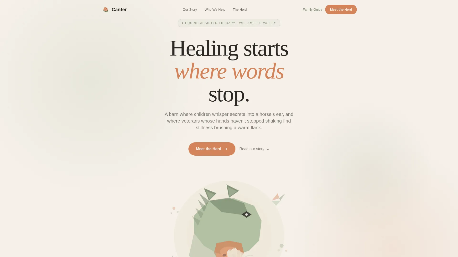 Equine-Assisted Therapy Landing Page Template