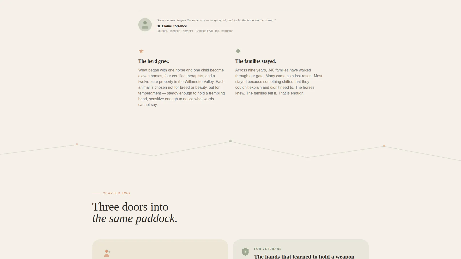 Equine-Assisted Therapy Landing Page Template