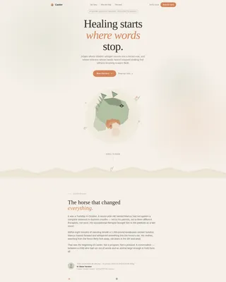 Equine-Assisted Therapy Landing Page Template