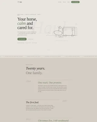 Horse Transportation Service Landing Page Template