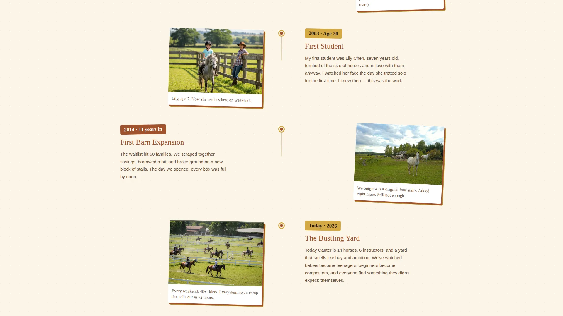 Playful Equestrian Riding School Landing Page Template