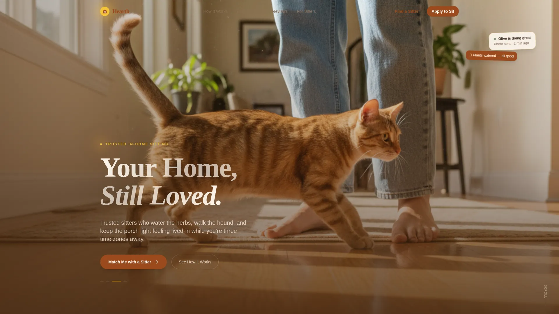 House Sitting Service Landing Page Template