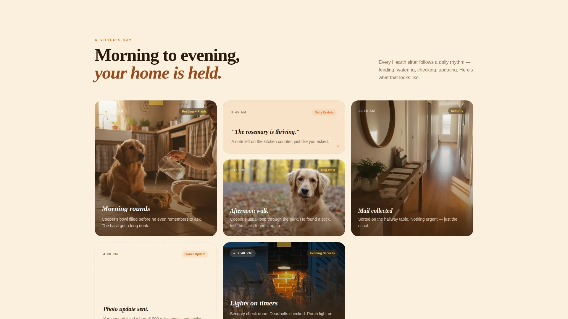 House Sitting Service Landing Page Template