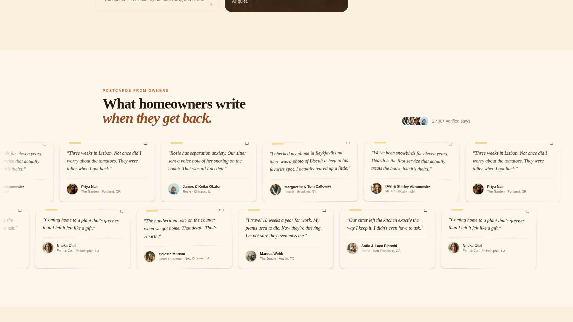 House Sitting Service Landing Page Template