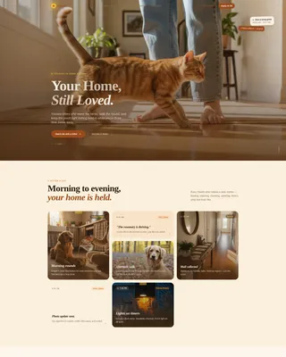 House Sitting Service Landing Page Template