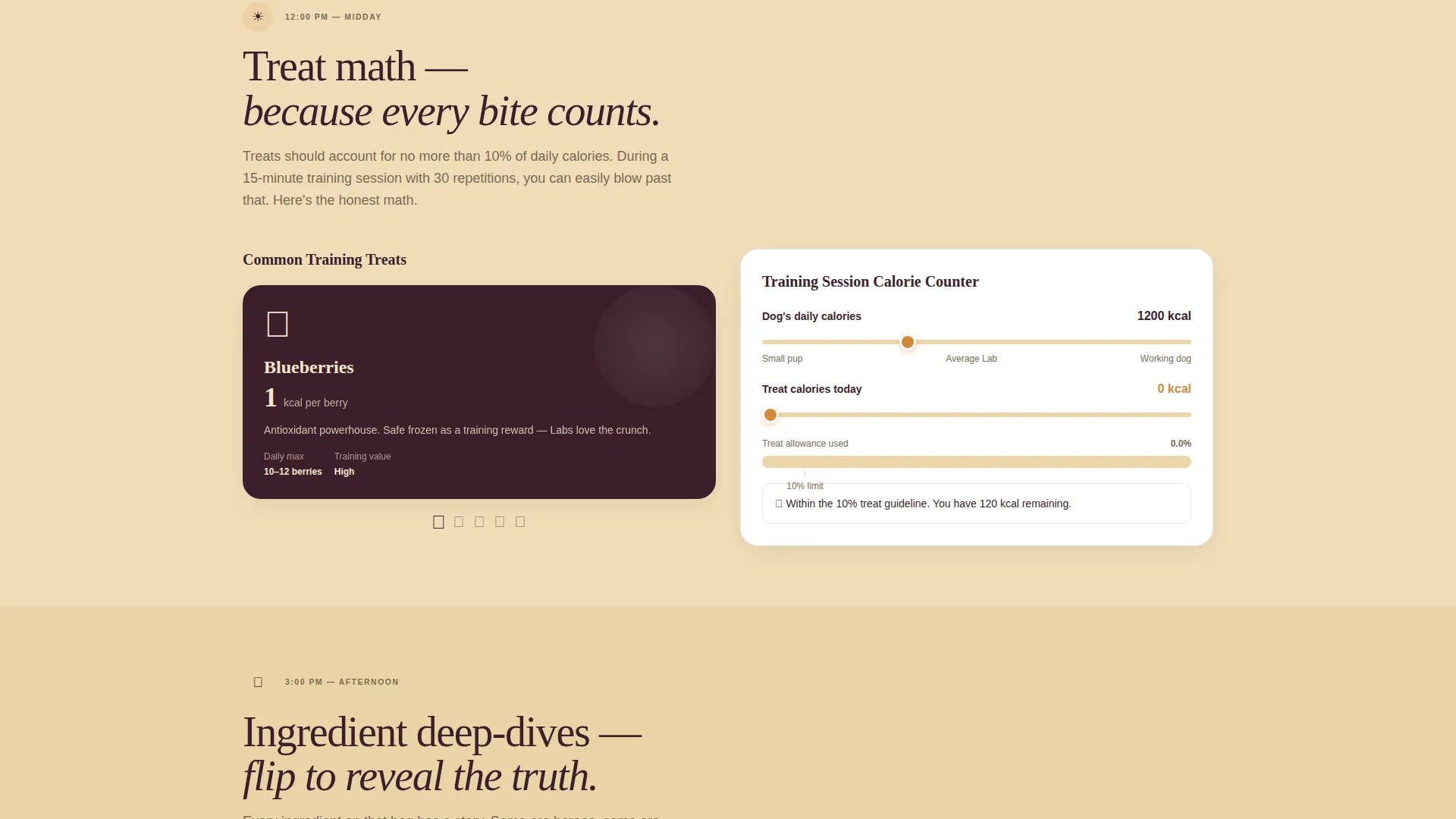 Dog Cost Calculator Website Template