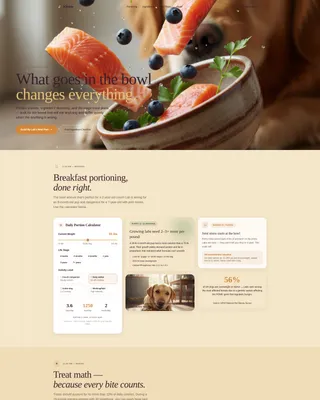Dog Cost Calculator Website Template