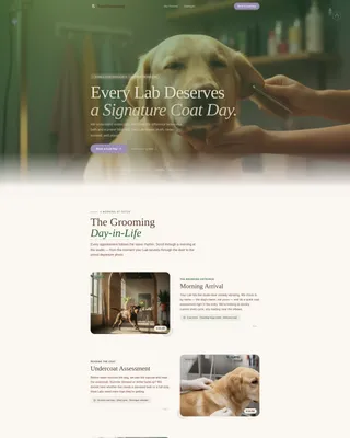 Dog Booking Website Template