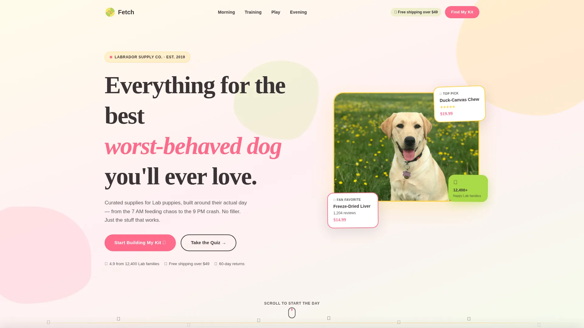 Dog Professional Website Template