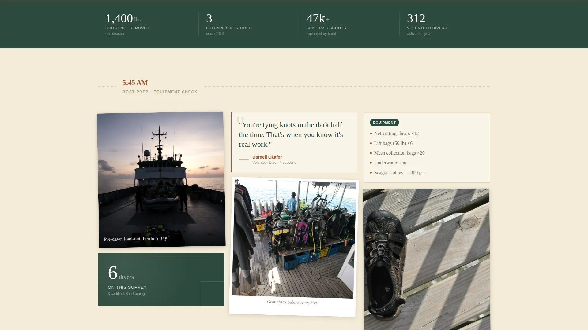 Specialist Wildlife & Conservation Professional Website Template