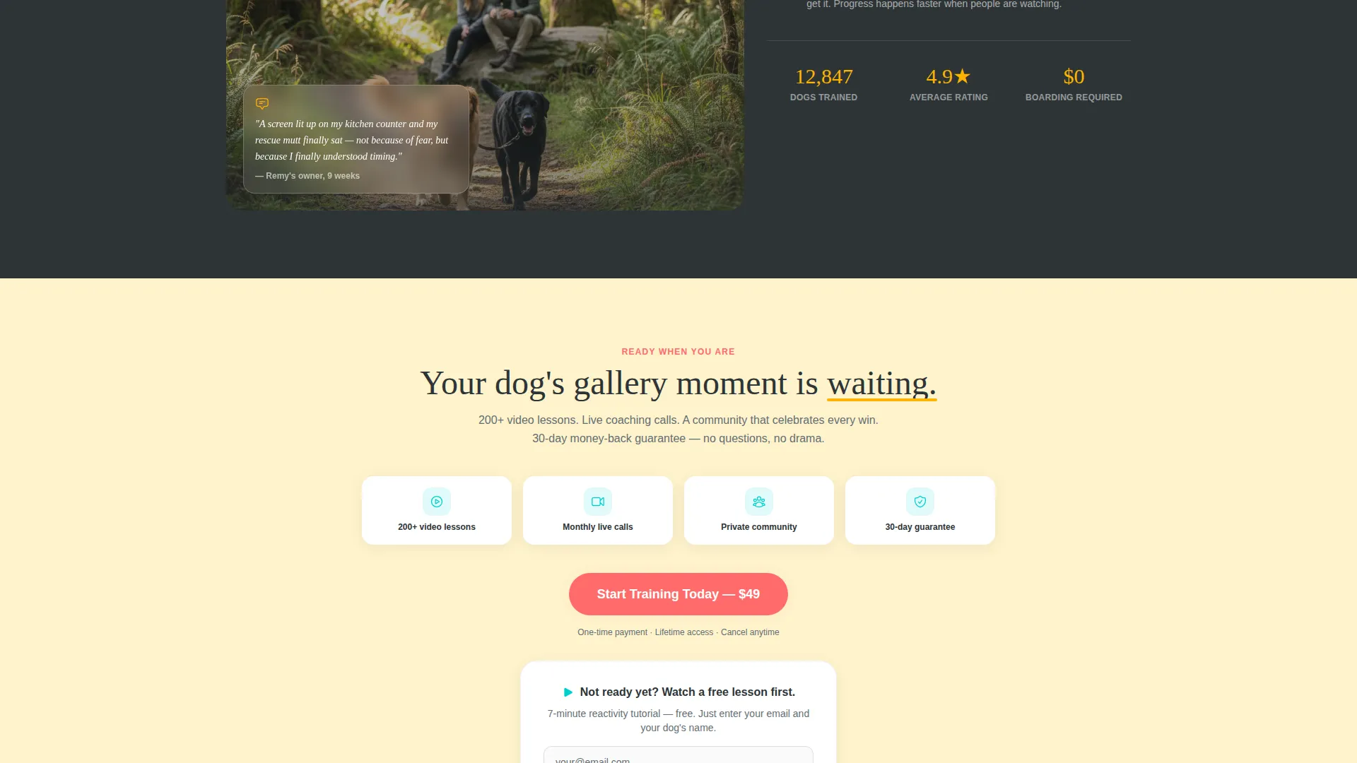 Pet Training & Behavior Portfolio & Case Study Website Template