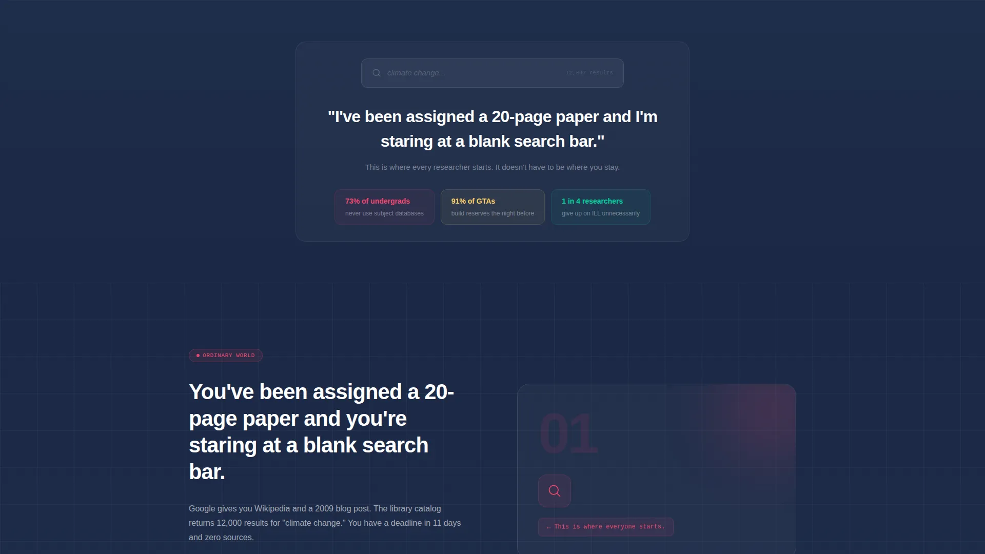 Library & Research Center Professional Website Template