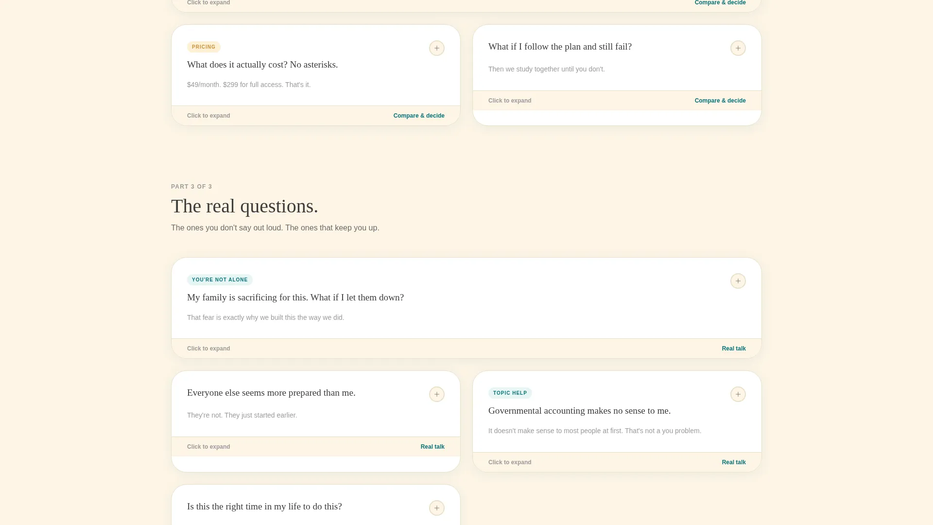 Accounting Exam Prep Landing Page Template