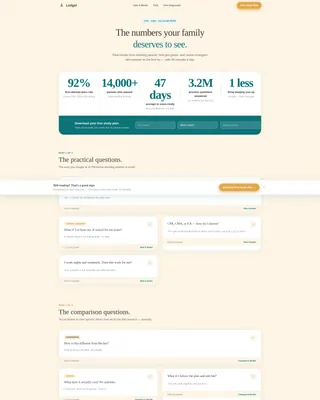 Accounting Exam Prep Landing Page Template