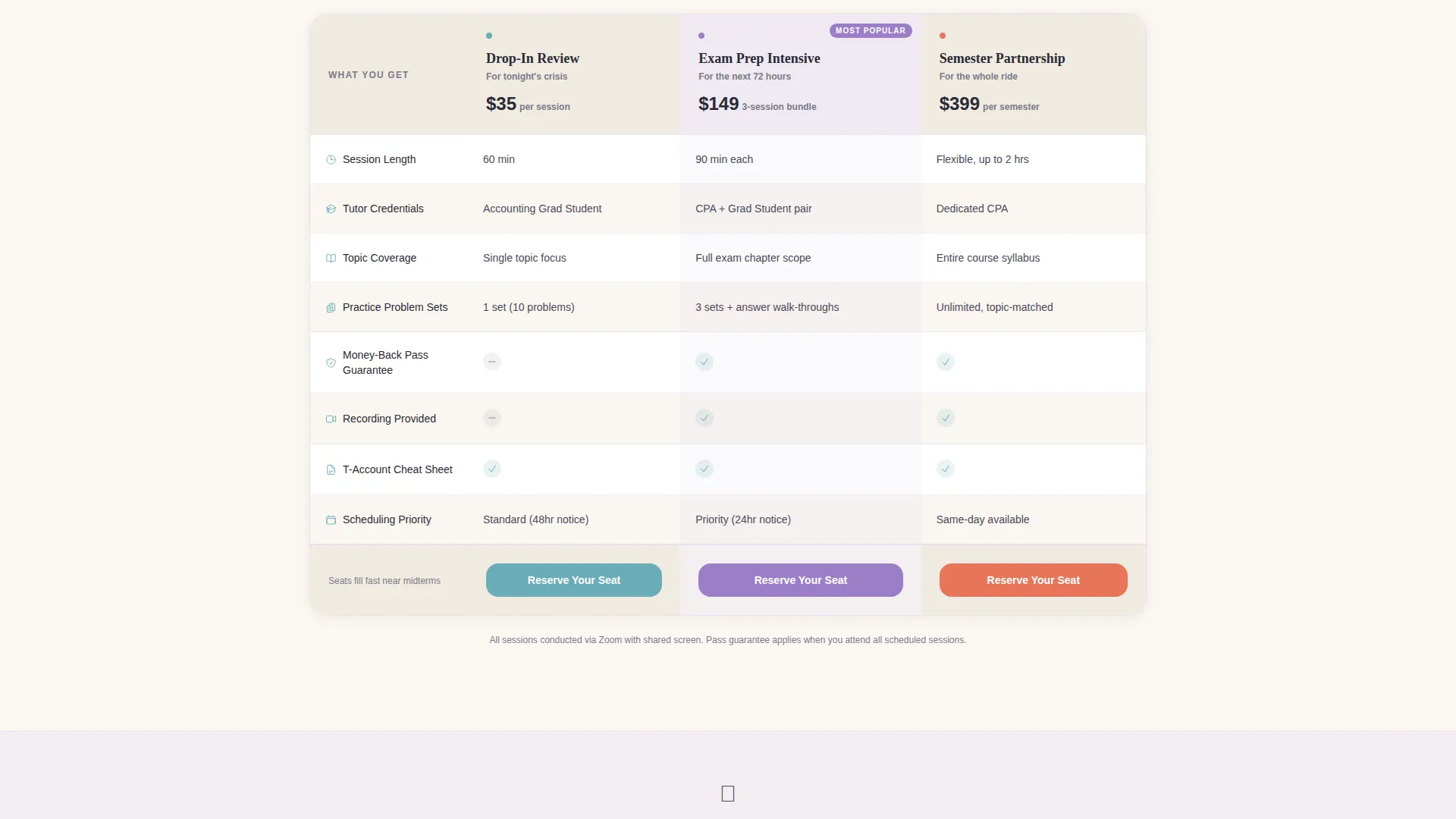 Accounting Homework Help Landing Page Template