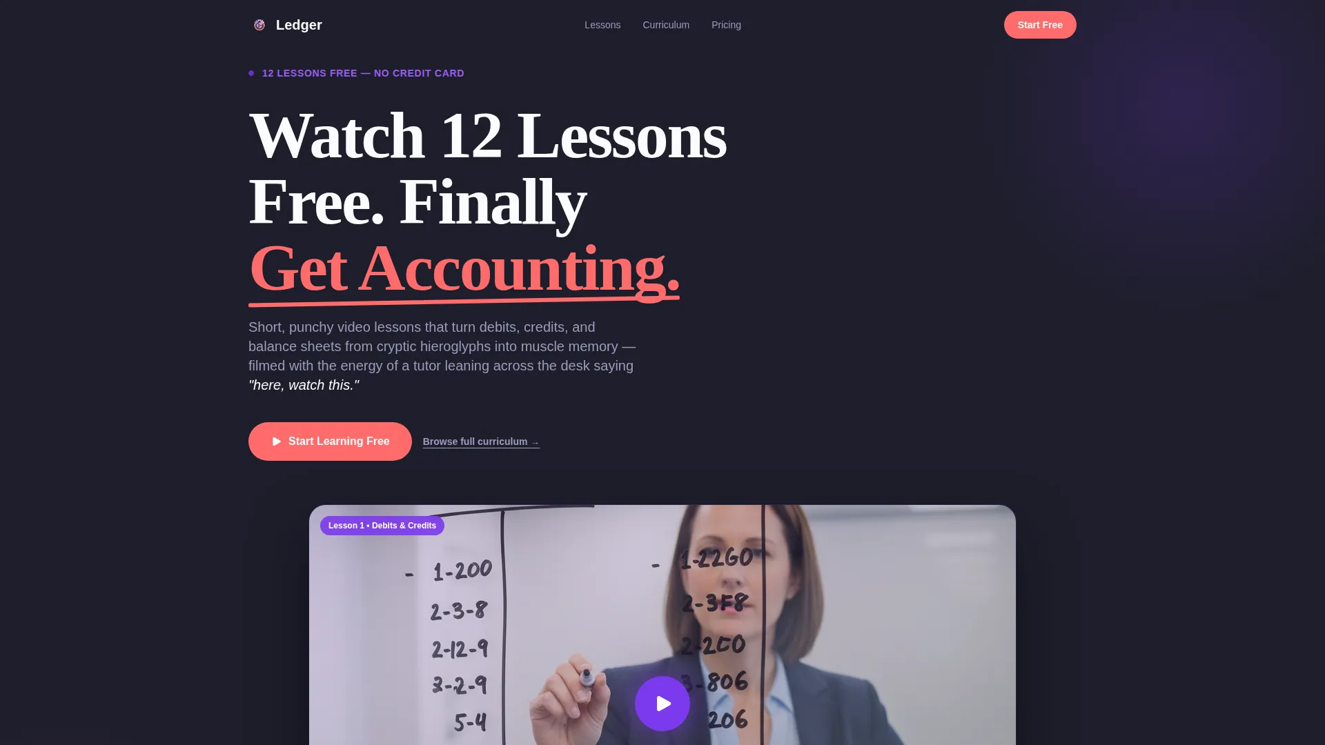 Precision Bookkeeping Services Landing Page Template