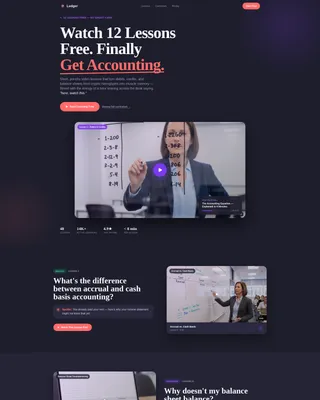 Precision Bookkeeping Services Landing Page Template