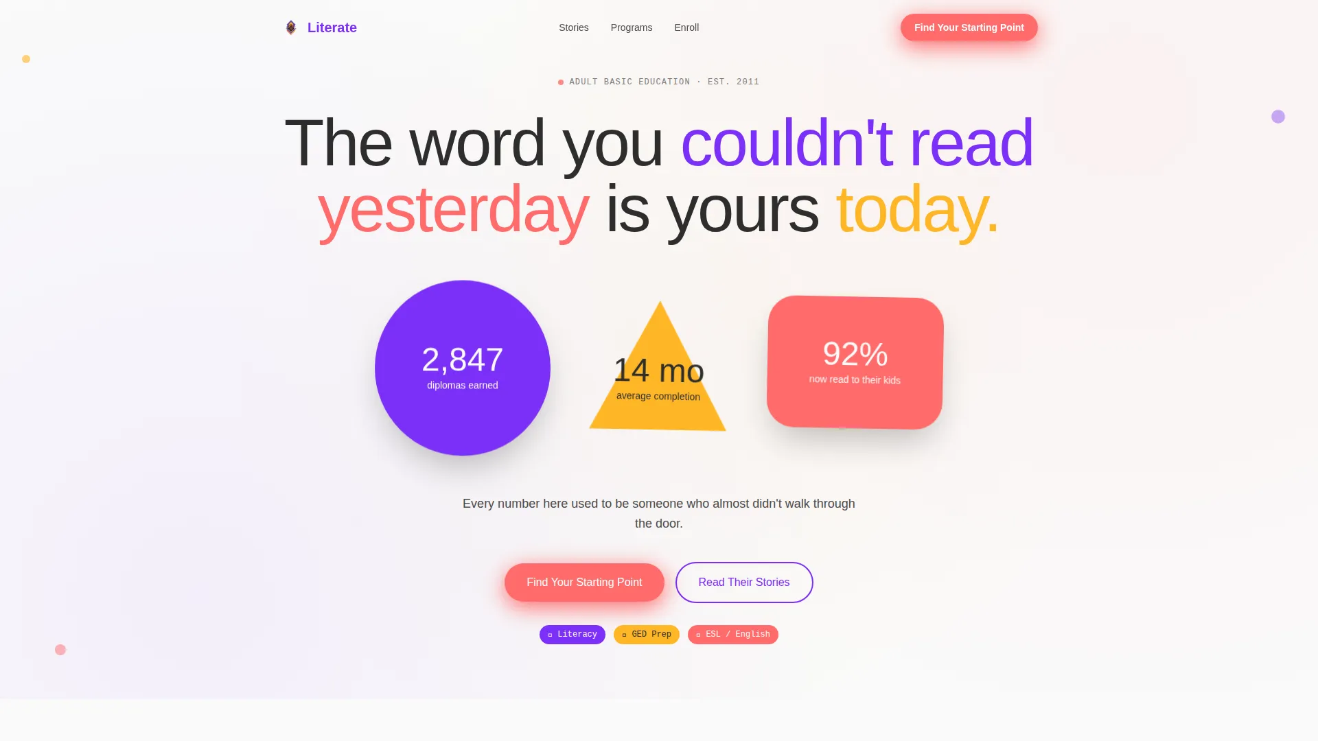 Adult Education Landing Page Template