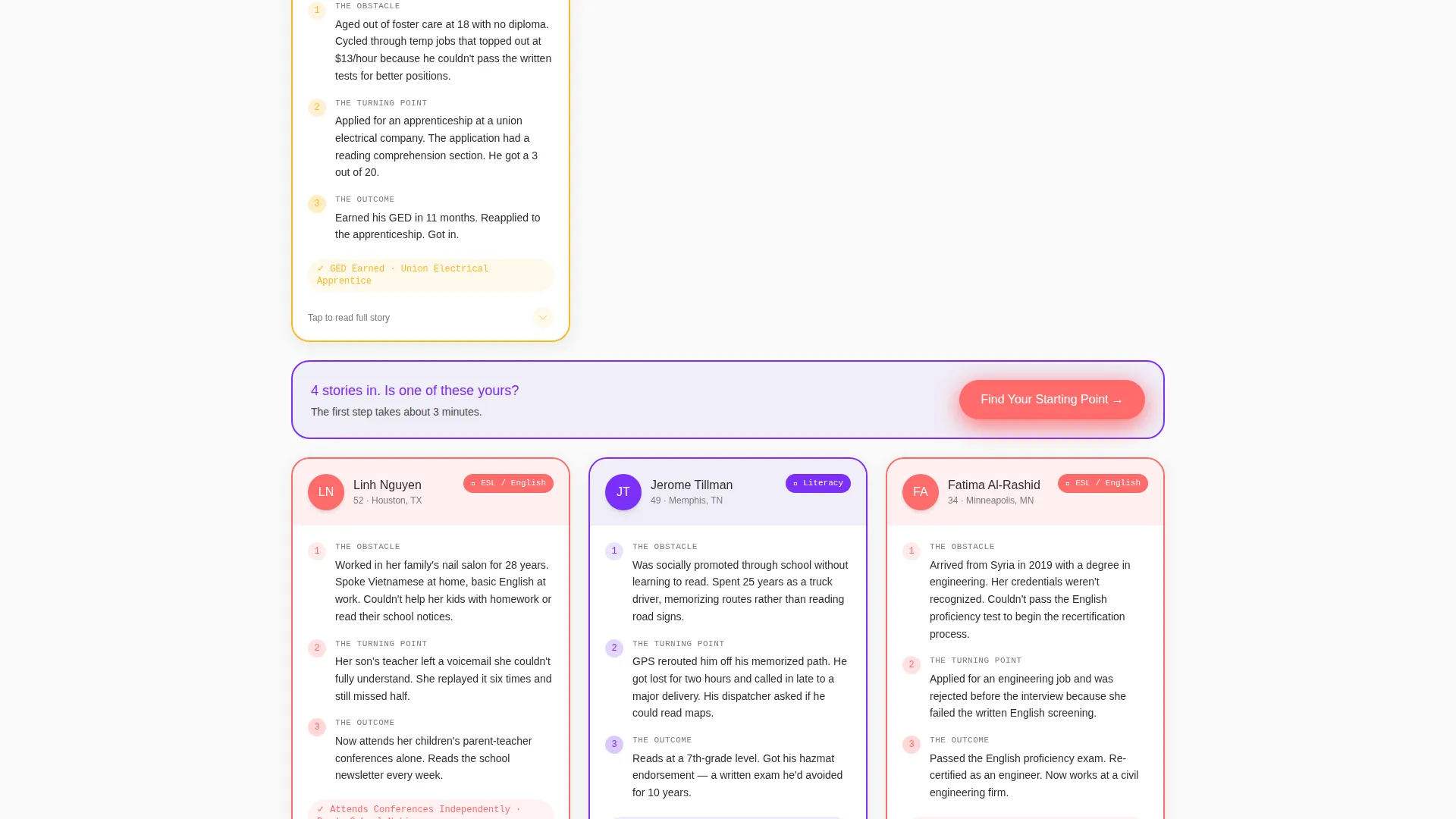 Adult Education Landing Page Template