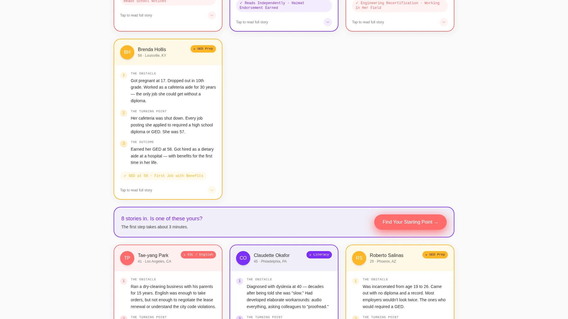 Adult Education Landing Page Template
