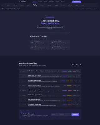 Motion Design Course Landing Page Template