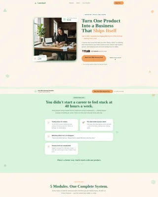 Amazon FBA Course Landing Page Template