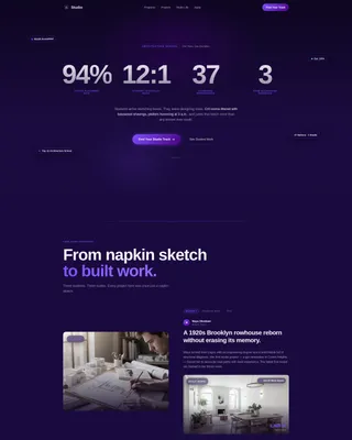 School Landing Page Template - Studio