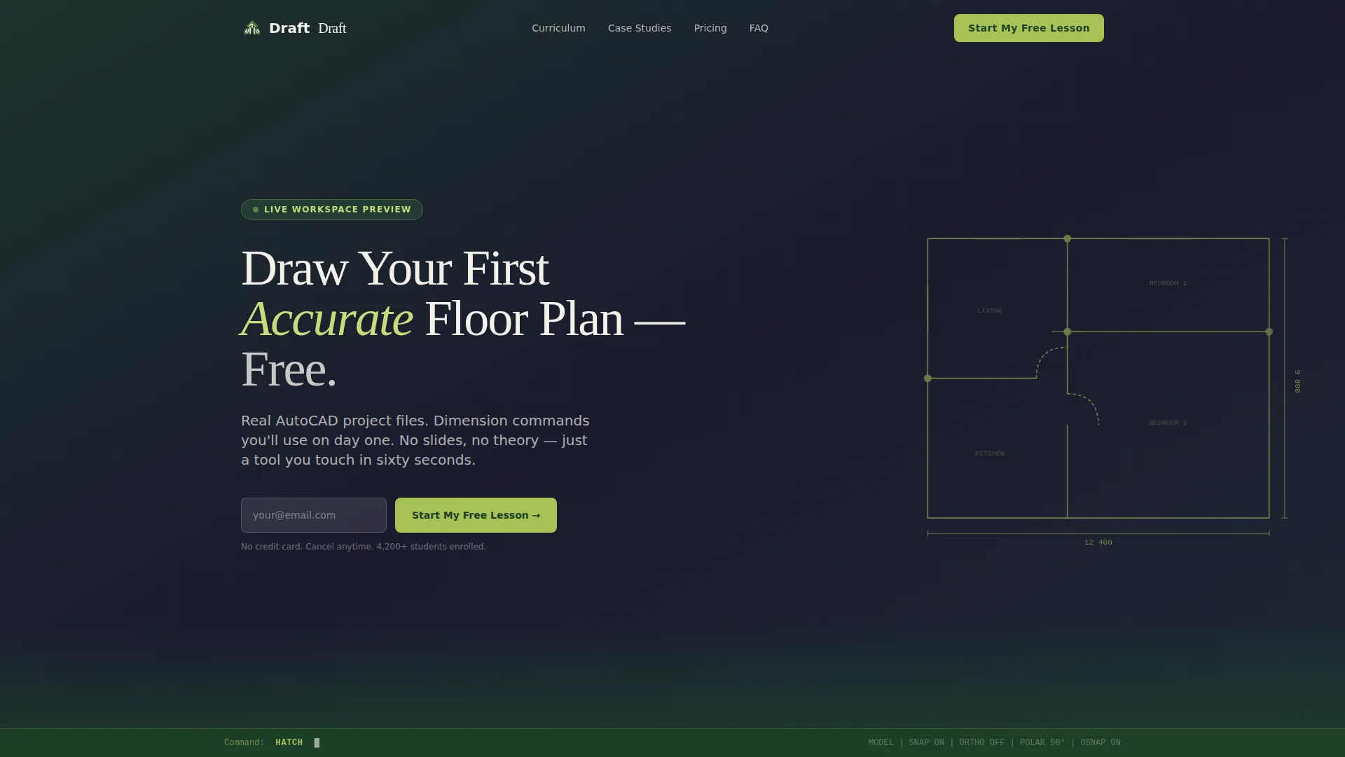 Precision CAD Landing Page Template