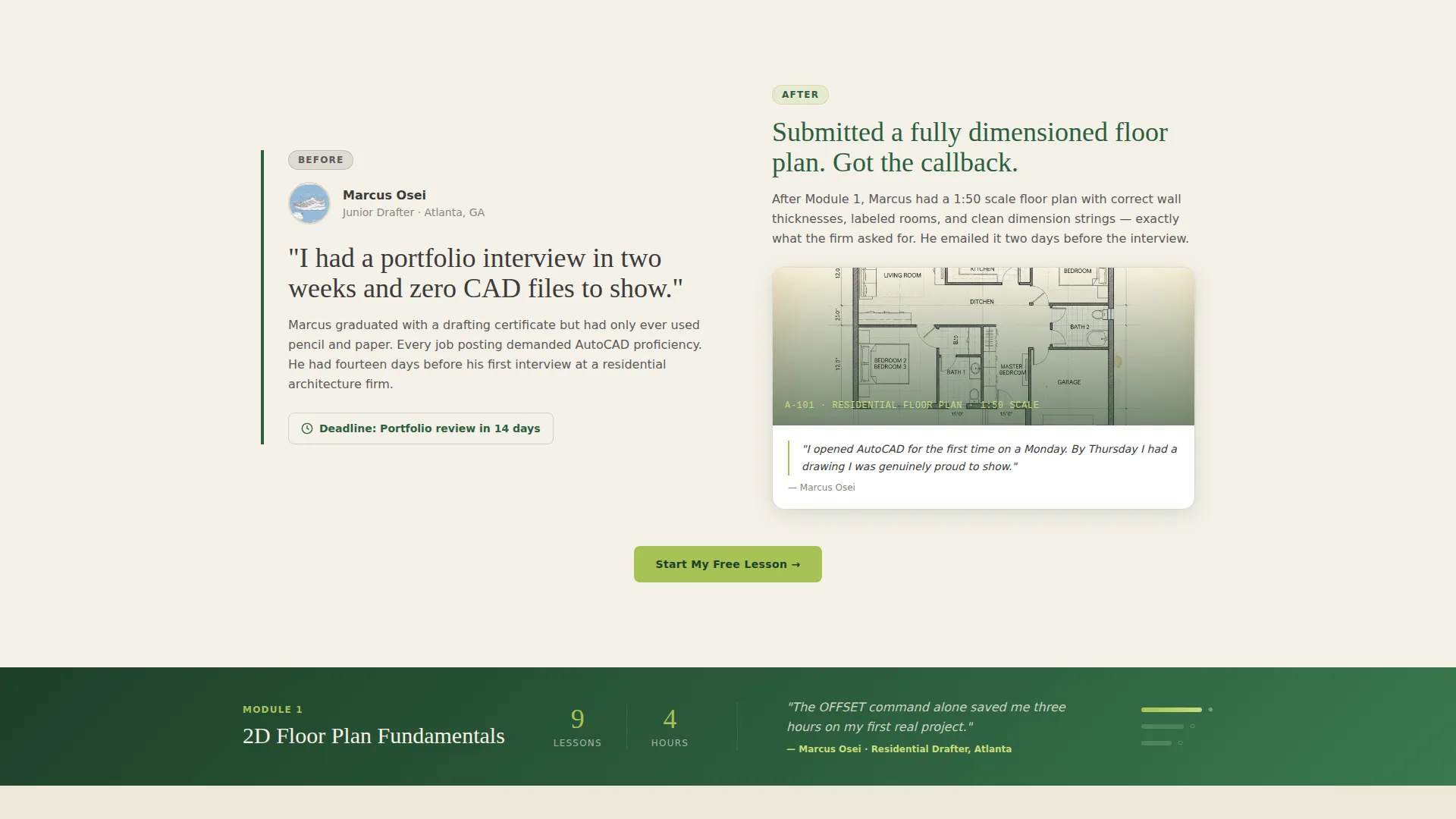 Precision CAD Landing Page Template