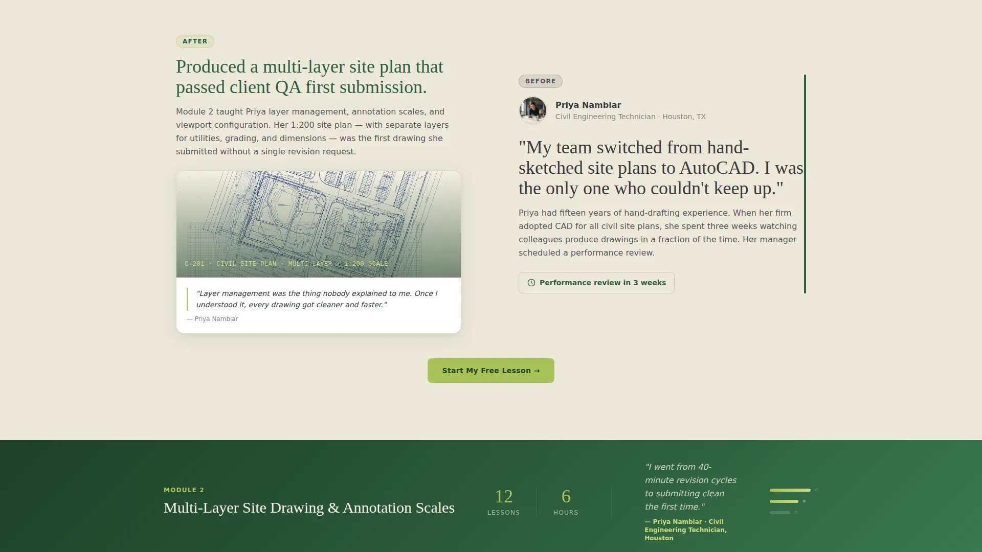 Precision CAD Landing Page Template