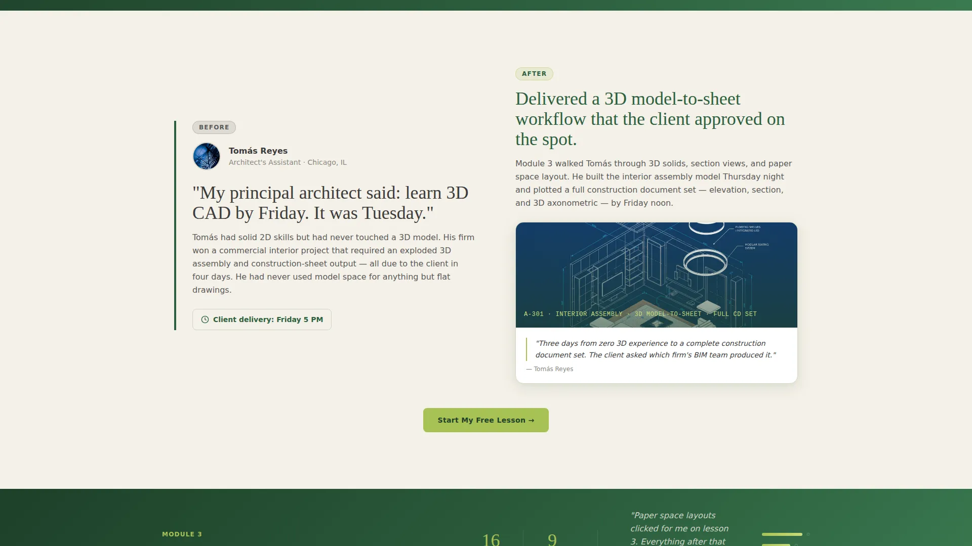 Precision CAD Landing Page Template