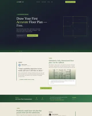 Precision CAD Landing Page Template