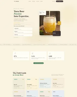 Beer Certification Landing Page Template