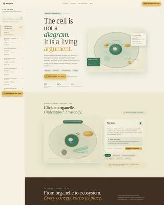 Biology Landing Page Template for Online Courses