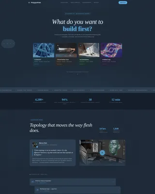3D Modeling Course Landing Page Template