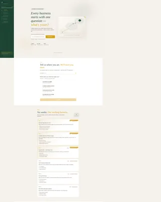 Personalized Entrepreneurship Course Landing Page