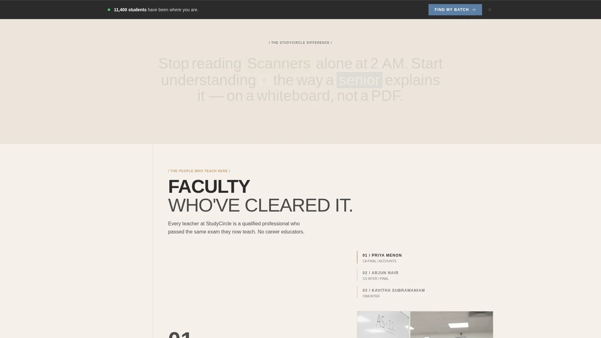CA/CS/CMA Coaching Landing Page Template