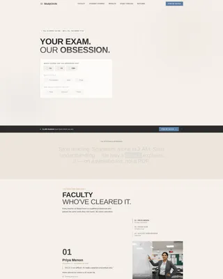 CA/CS/CMA Coaching Landing Page Template