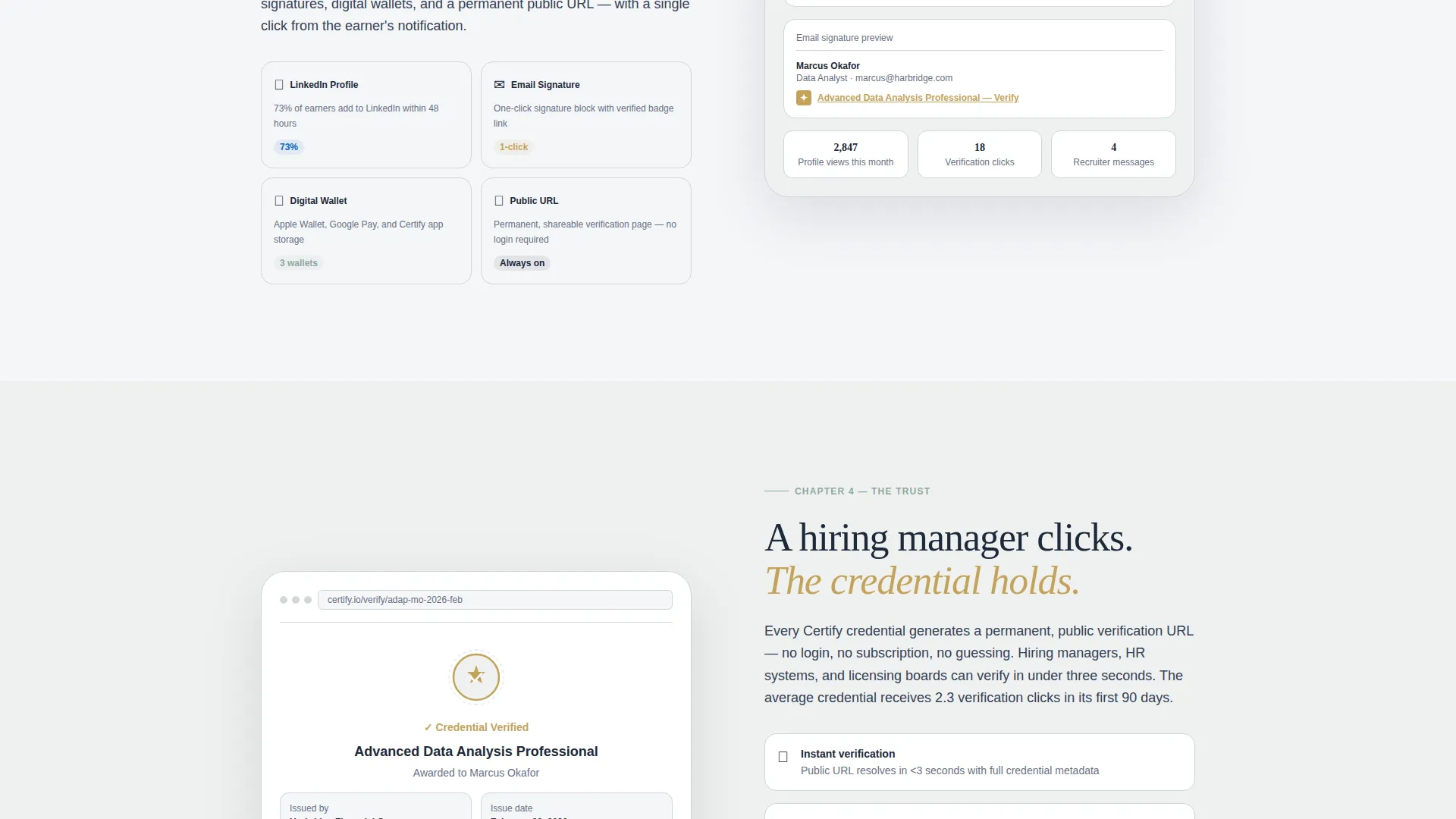 Verified Credential Landing Page Template