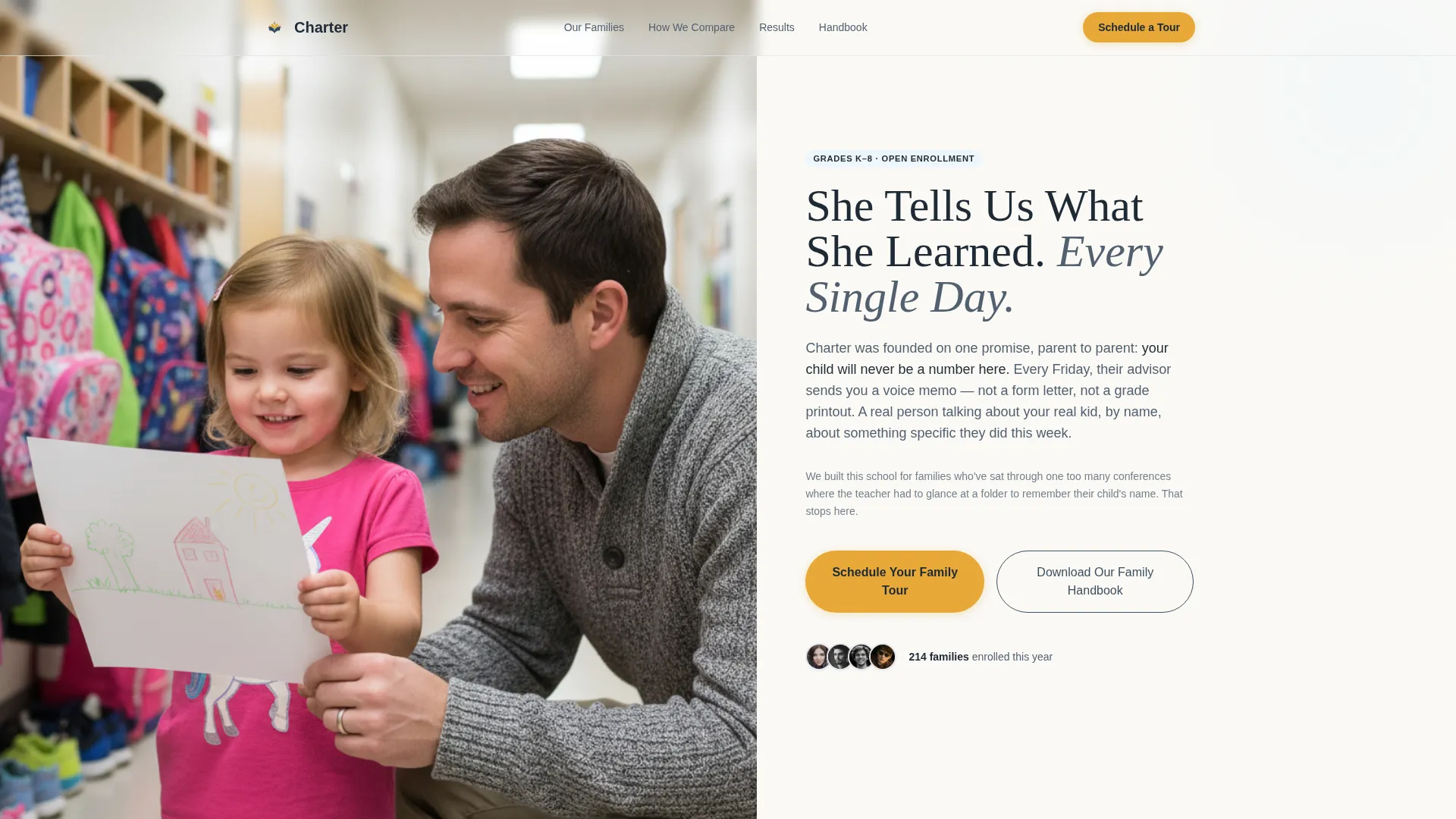 Inspiring School Landing Page Template