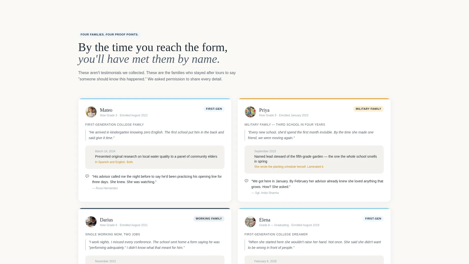 Inspiring School Landing Page Template