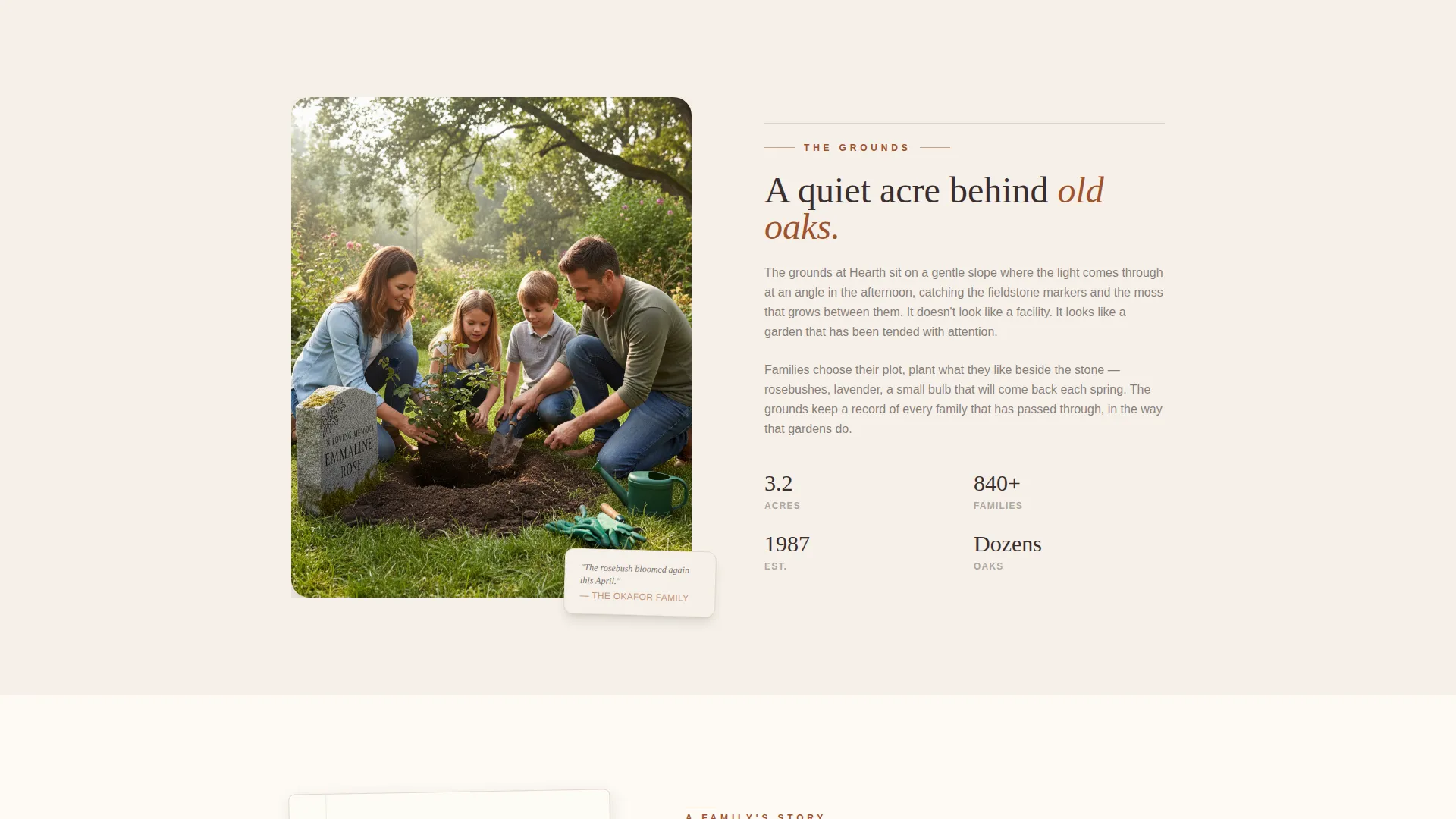 Pet Cemetery Landing Page Template