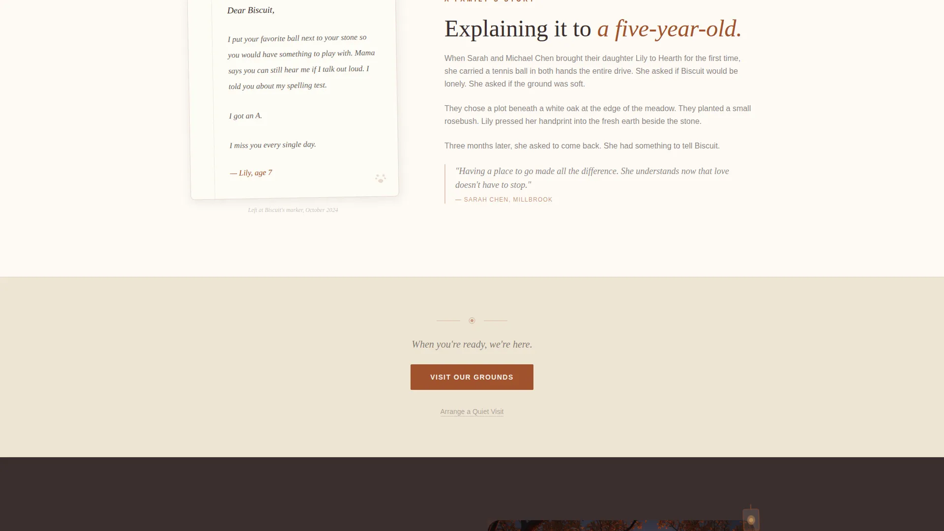 Pet Cemetery Landing Page Template